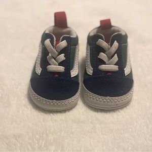Vans Off The Wall Old Skool Soft Crib Shoes Size 1 Newborn Multi Color